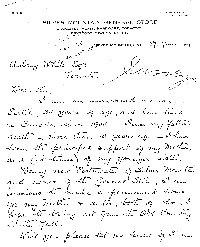 Dorothea Mitchell's letter to Ministry of Lands and Forests requesting land under the Homestead Act.